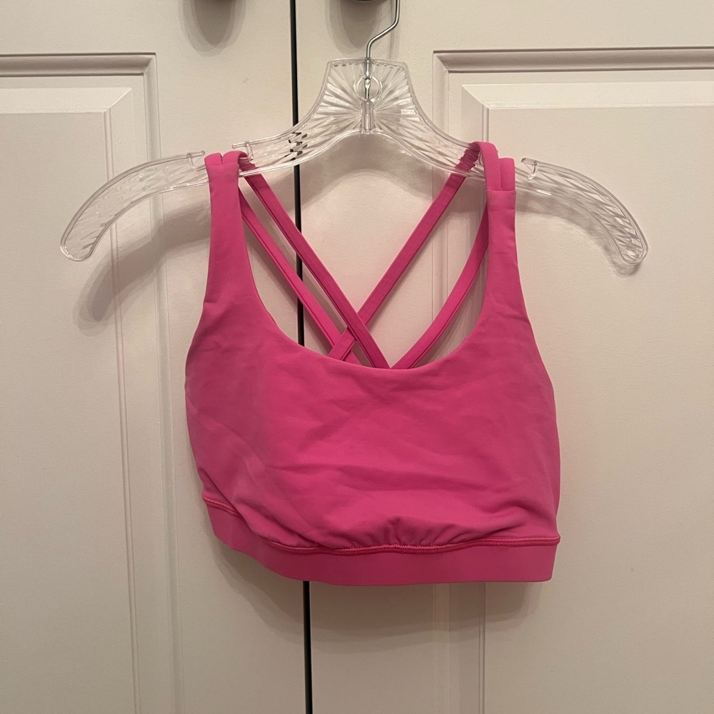 Lululemon Pink Energy Sports Bra Size 6